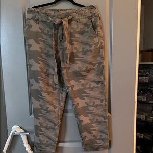 Never worn green camo pants